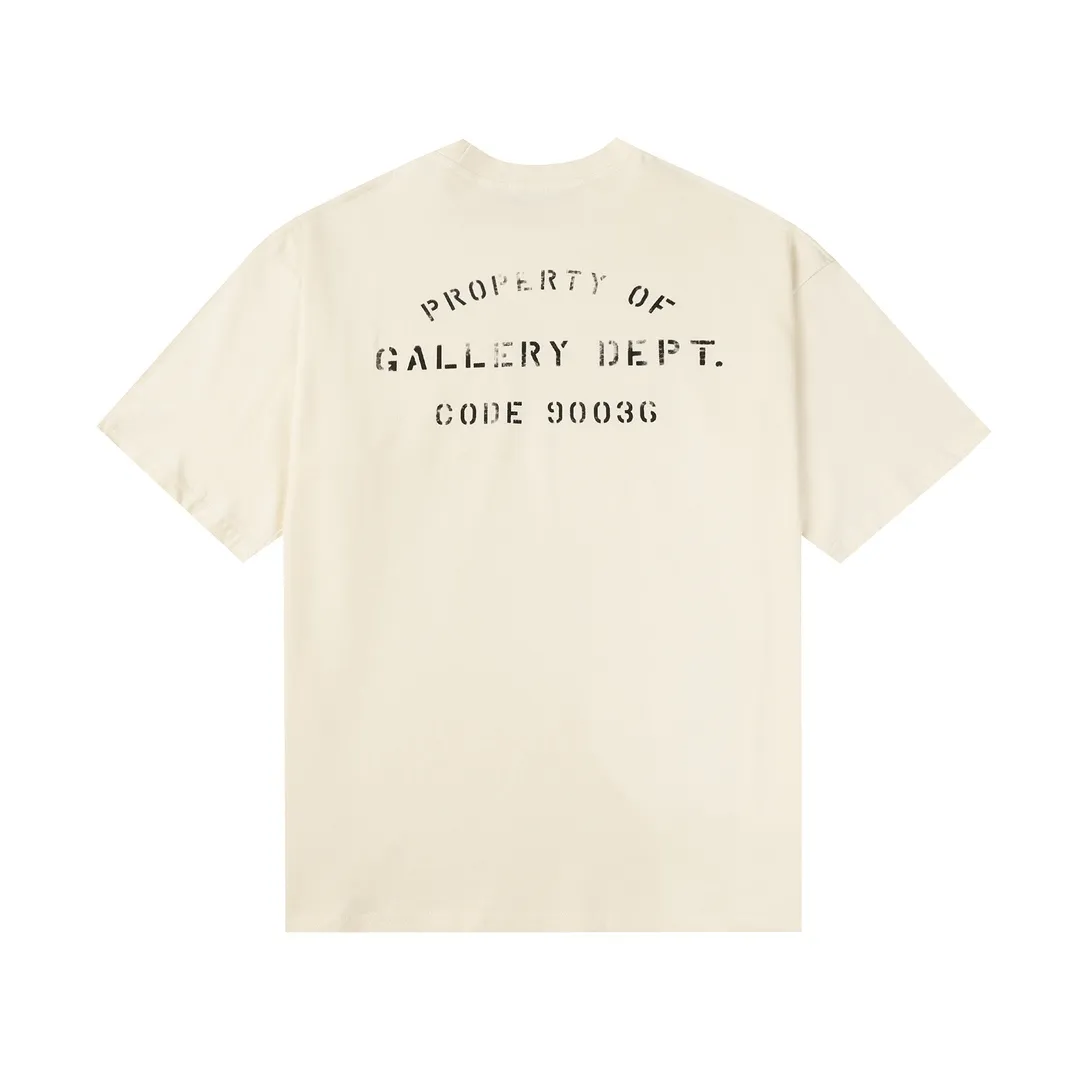 GALLERY.DEPT Summer new short-sleeved model number: D3120#P106 Color: black apricot Size: S M L XL